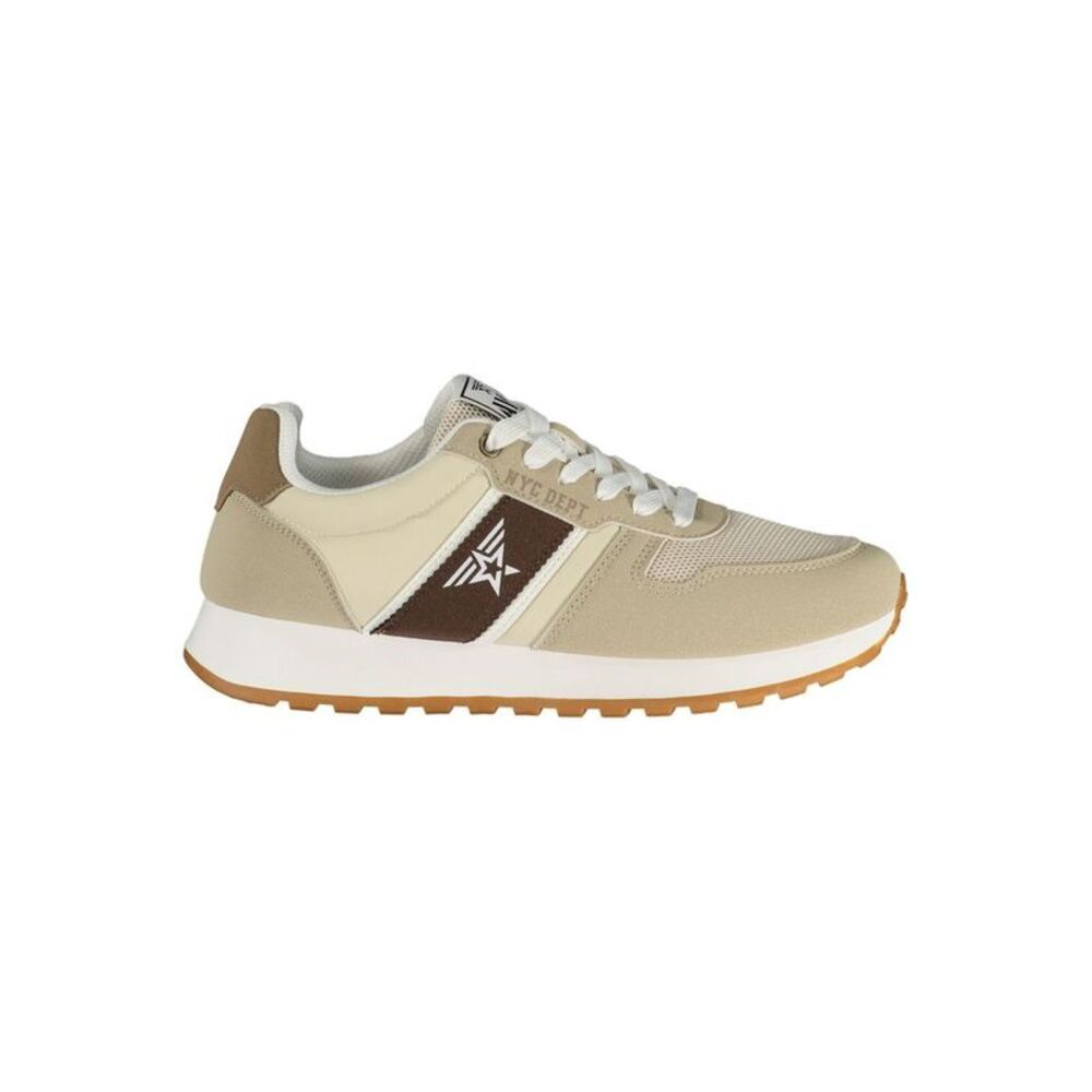 Avirex Beige Polyester Mens Men's Sneaker